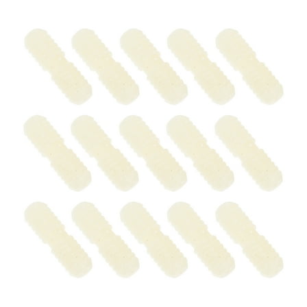 Homoyoyo White Nylon Double-Threaded Furniture Connectors Fasteners for Home and Office Use