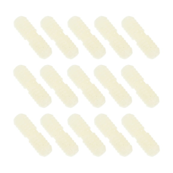 Homoyoyo White Nylon Double-Threaded Furniture Connectors Fasteners for Home and Office Use