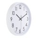 thumbnail image 1 of Reloj de pared Uxcell de 12 pulgadas, reloj de pared redondo silencioso y sin tictac con números en 3D, blanco, 1 of 6