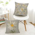 thumbnail image 4 of 1PC Pillow Cover 18x18 Inch, Watercolor Daisy Throw Pillow Covers, Hello Sunshine Summer Outdoor Decor Cushion Case Decoration for Home Couch Chair Sofa, 4 of 6