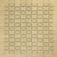 thumbnail image 1 of Ahgly Company Indoor Square Abstract Metallic Gold Abstract Area Rugs, 5' Square, 1 of 6