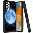 thumbnail image 1 of ANJ+ Rugged Dual Layered Shockproof Slim Hybrid Case + Tempered Glass Cover Compatible with Samsung Galaxy A23 5G - Blue Moon Constellation, 1 of 3