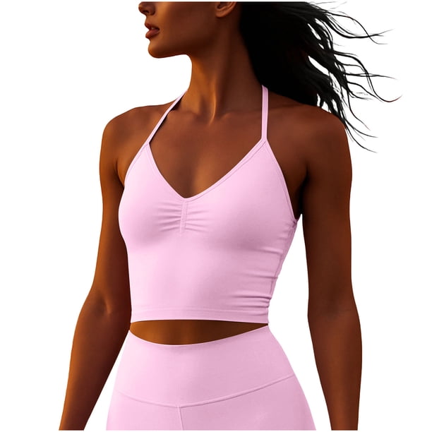 mfyjkho Camisetas Sin Mangas Para Mujer, Camisolas De Cuello Redondo Para Mujer, Para Correr, Deportes, Fitness, Que Absorben El Calor Y La Transpiración, Para Una Espalda Hermosa Y Yoga. Xl