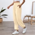 thumbnail image 2 of Women's Casual Joggers with Drawstring Waist, Pockets, Wide Leg & Ankle Soft Sweatpants for Lounging, Jogging, Workout, and Everyday Wear, 2 of 5