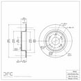 thumbnail image 2 of Rear Dynamic Friction Company GEOSPEC Coated Brake Rotor 604-59032 (1) For 2005-2017 Honda Accord, 2009-2014 Acura TSX, 2016-2022 Acura ILX, 2 of 2