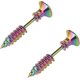 thumbnail image 1 of Earrings,Funny Screw Shape Ear Studs Cool Double-Sided Earrings Fashion Jewelry Gift, 1 of 4