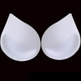 thumbnail image 2 of 2 Pieces Women Bra Insert Pads Push Up Enhancing Cup Lifter Droplets Shaped Shaper Breathable Soft Lightweight for Sports White, 2 of 10