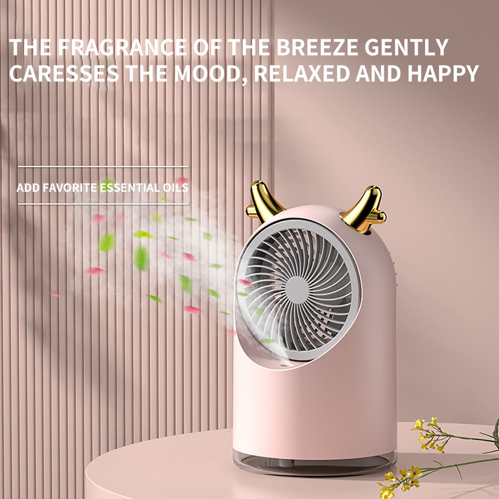 Kugisaki Rechargeable USB Desk Fan Quiet Table Fan Cooling Fan for Bedroom Kitchen Camping Office Living Room