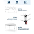 thumbnail image 2 of Slant Leg Pop Up Canopy Tent 10x10 FT – Outdoor Portable Canopy Shelter with Adjustable Height, 190T Oxford UV & Water Resistant Top, Steel Frame, Easy Setup with Carry Bag & Stakes, 2 of 7