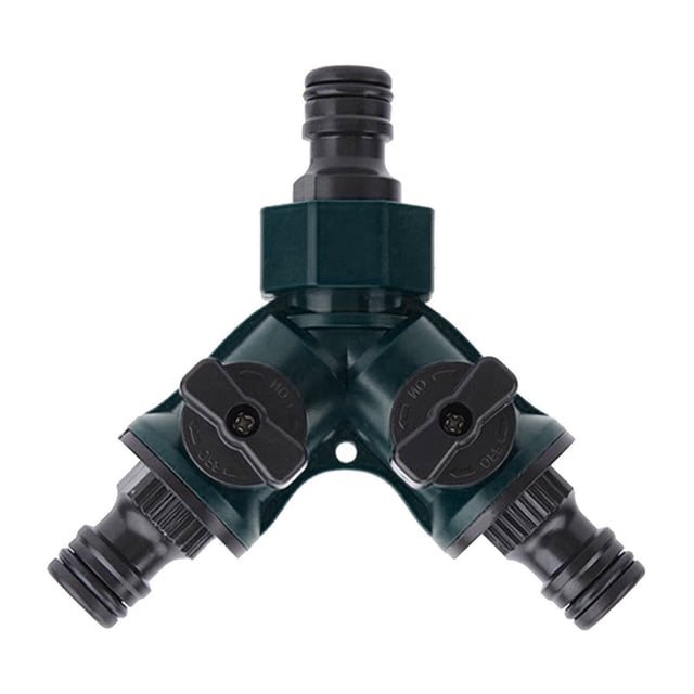 Conector divisor de manguera | Conectar divisor | Conector de manguera en Y, incluidos conectores de fijación de manguera, divisor de manguera de jardín con características de 2 vías y en Y
