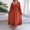 Orange, variant on Dolkfu Refreshing Dresses for Women Trendy Long Long Sleeve Green Square Neckline Fit & Flare Dresses Regular Solid Refined Dresses Army Green,L