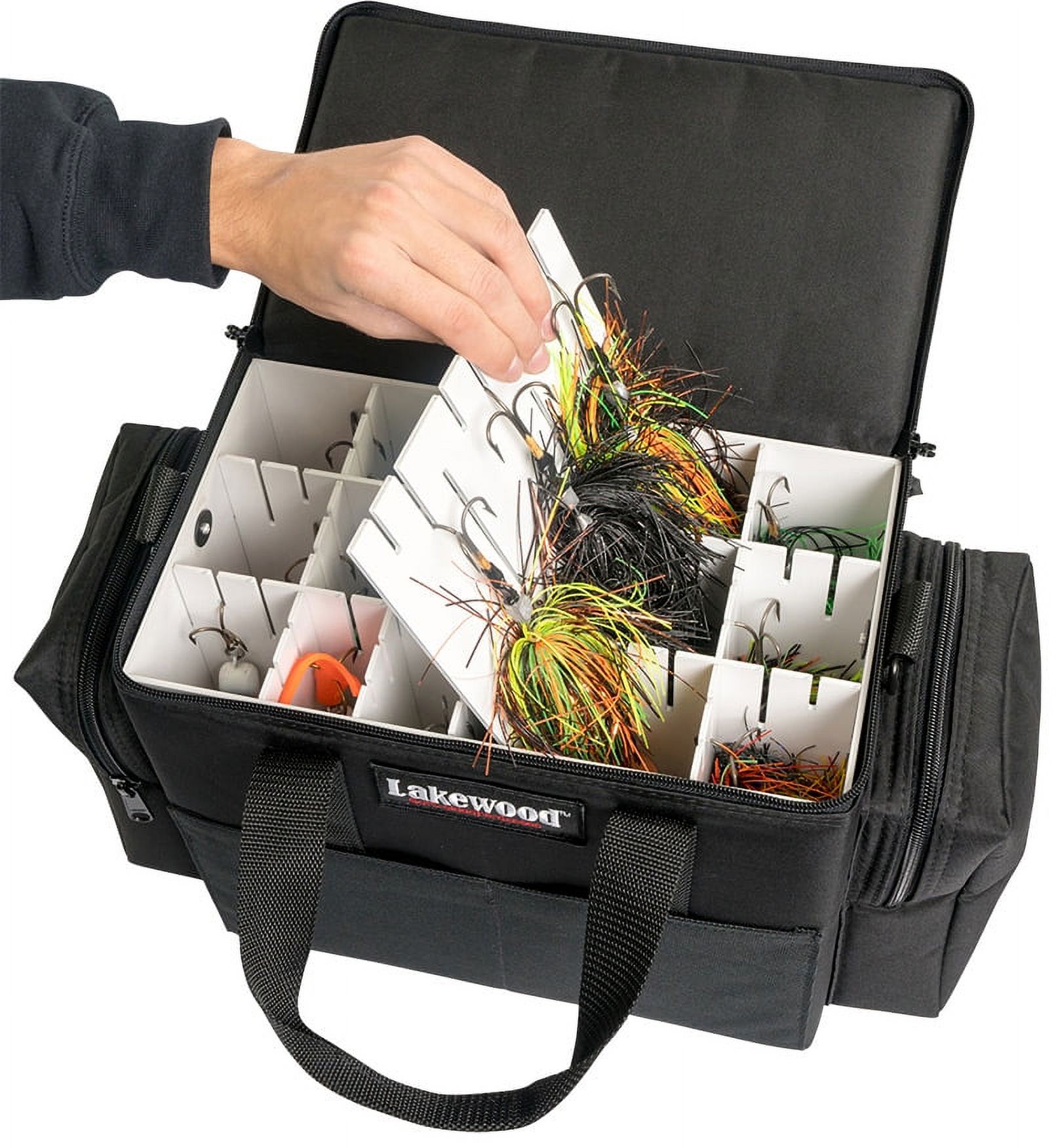 Lakewood Soft-Sided Hard Musky Upright Tackle Box - Black