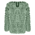 thumbnail image 5 of Faux Fur Coat Women, Yigetop Women's Solid Plush Coat Temperament Long Sleeve Cardigan Warm Top Fur Jacket Green M, 5 of 5