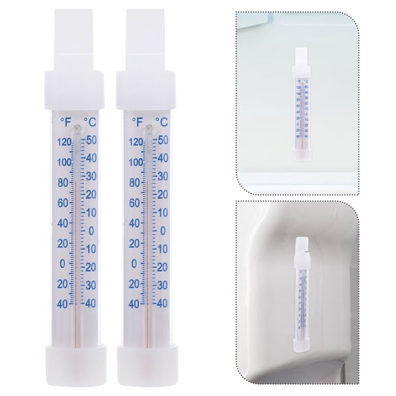 Hemobllo 2Pcs Kitchen Thermometer for Liquids Accurate Digital Temperature Gauge for Fridge Freezer