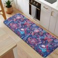 thumbnail image 5 of Blue Pioneer Flower and Paisley Pattern Kitchen Rug Mat,Kitchen Runner Rugs Non Skid Washable,Decorative Kitchen Floor Mats for Kitchen,Sink,Laundry,17"x47.2", 5 of 7