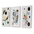 thumbnail image 3 of Designart "Ethereal Séance V" Modern Geometric Framed Wall Art Set Of 3 - White Abstract Frame Canvas Set For Living Room Decor, 3 of 6