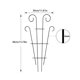 thumbnail image 3 of Bearachild Soporte moderno y decorativo para trepar plantas para jardín, duradero y resistente, hecho de hierro grueso fijo Jardín y Patio, 3 of 6