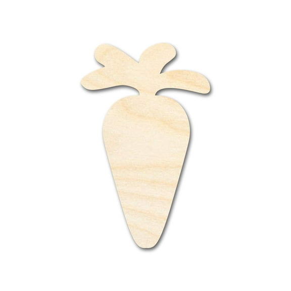 Bigger Better | Unfinished Wood Carrot Silhouette |  DIY Craft Cutout 36" / 1/4"