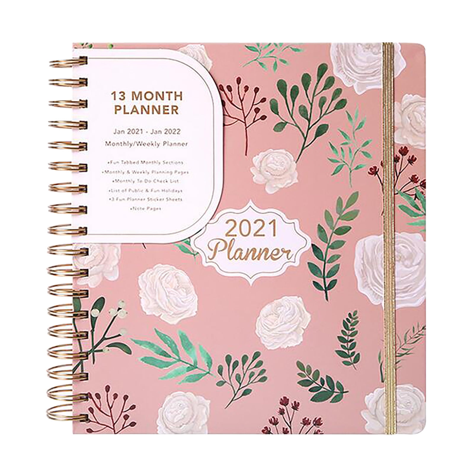 2021 Floral Deluxe Year Planner Diary Week to view 2021 Floral Deluxe Year Planner Diary Week to view
