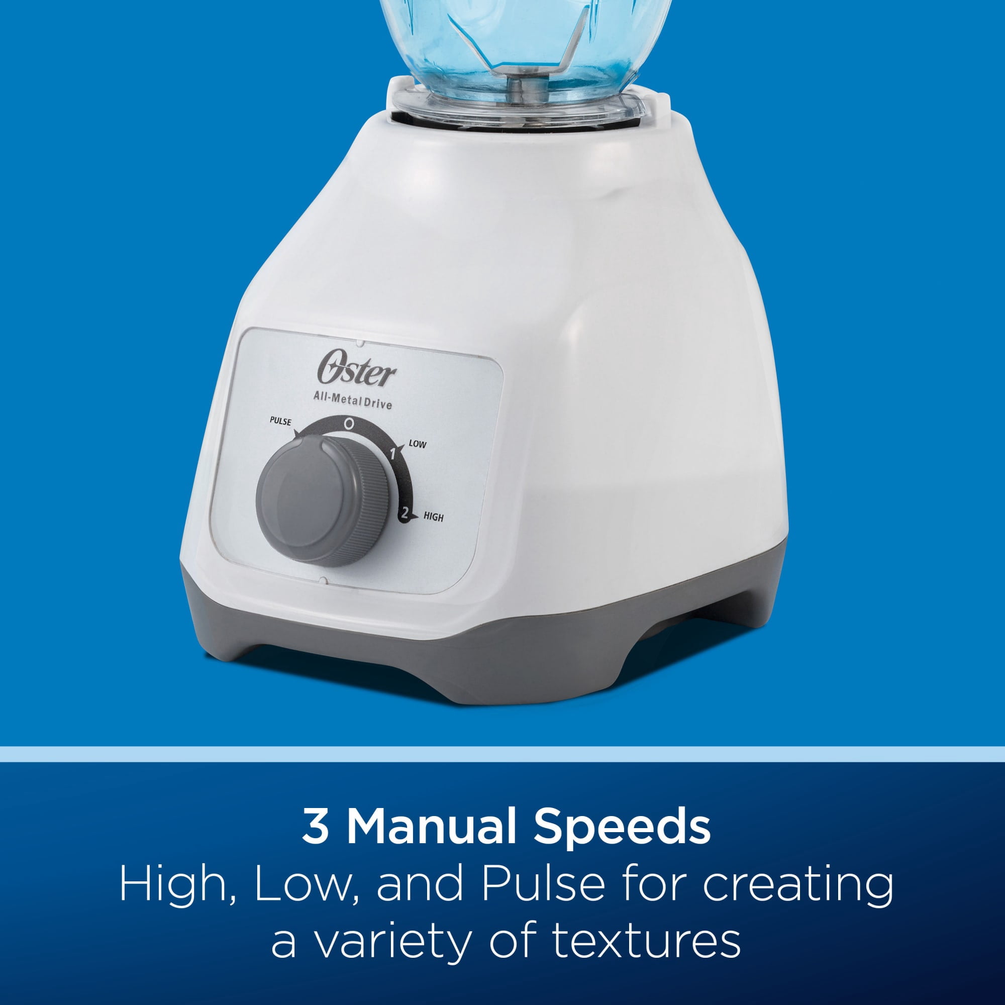 Oster Classic 3-Speed Blender, Smoothie Blender, White