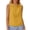 Earthy Yellow, variant on Women's Cotton Linen Short Pullover Casual Sleeveless Top Fuchsia L