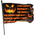 thumbnail image 1 of Bandera de Halloween VOZUN Scary Ghost Smile Calabaza 90 x 150 cm, 1 of 7
