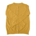 thumbnail image 6 of OIOLOYJM Cardigan Sweaters for Women Spring Casual Open Front Button Down Knit Shirts Long Sleeve Soft Comfy Fashion Outwear Yellow M, 6 of 6