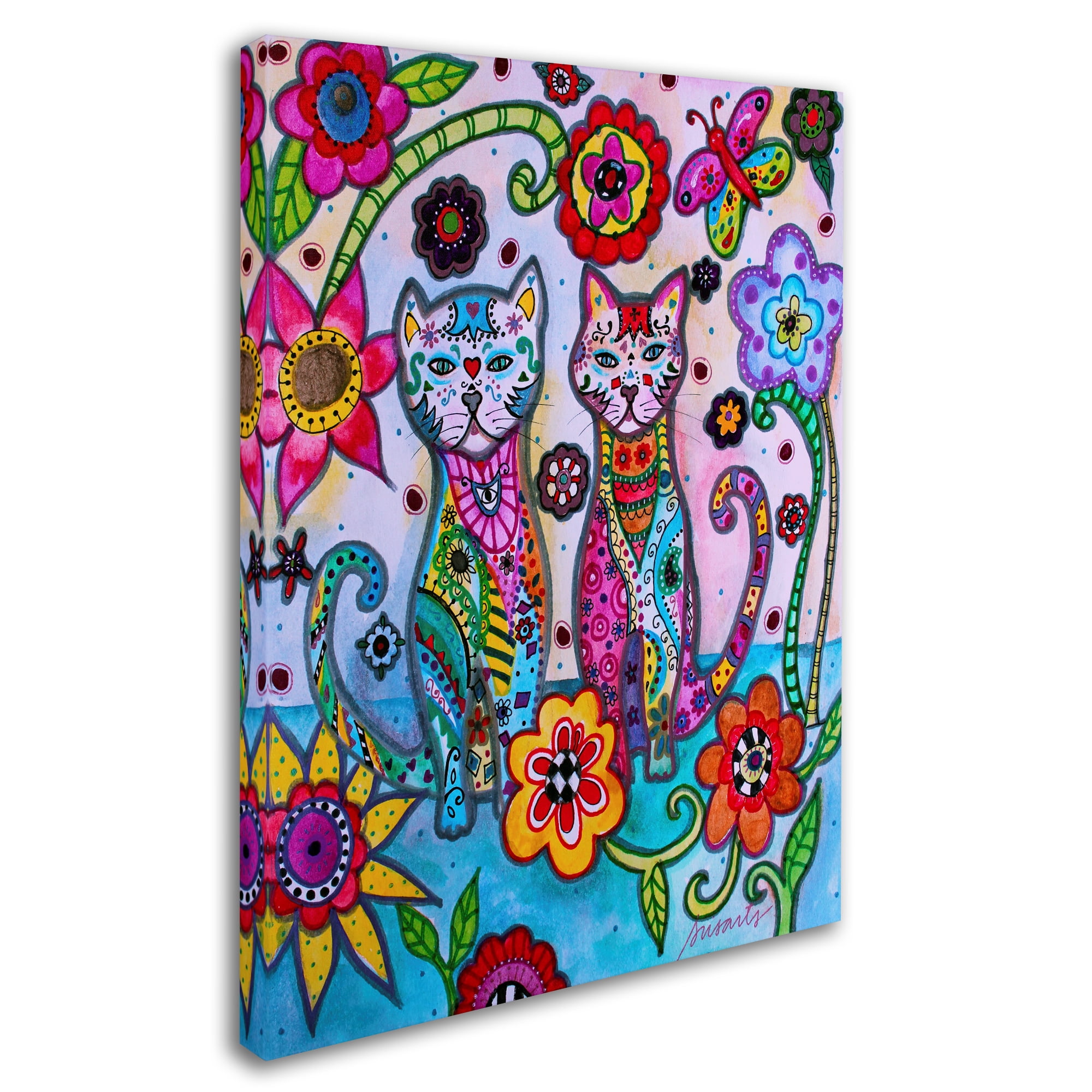 Trademark Fine Art 'Talavera Cats' Canvas Art by Prisarts
