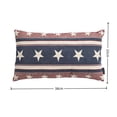 thumbnail image 3 of Luckky Patriotic Flag Lumbar Throw Pillow,Red White Blue Decorative Cushion,Independence Day Accent Pillow,Soft Waist Support Pillow for Sofa,Couch, Bedroom,4th of July Home Decor, 3 of 6