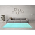 thumbnail image 3 of Ahgly Company Indoor Rectangle Solid Light Blue Modern Area Rugs, 5' x 8', 3 of 4