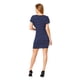 thumbnail image 3 of Vestido Recto De Rayas Casual Formal Mujer Corto Marino azul CH Incógnita 330574, 3 of 5