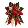 thumbnail image 2 of Festive Quilted Christmas Door Hanging DIY Sewing Kit – Complete Bow Craft Set with Fabric Batting Thread Templates, Patchwork Decor for Wall Door Display（A）, 2 of 7