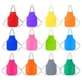 thumbnail image 1 of Cateissary 12 Uds. De delantales coloridos para niños de un solo para exteriores, delantal impermeable, babero de cocina, bebé, guardería, Herramientas y accesorios para hornear, 1 of 6