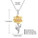 thumbnail image 2 of Collar De Girasol Plateado Chapado En Oro De 24k XianweiShao  9024719144238, 2 of 5