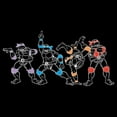 thumbnail image 2 of Men's Teenage Mutant Ninja Turtles Lined Group Poses Sweatshirt Black X Large, 2 of 4
