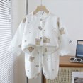thumbnail image 2 of TOWED22 2 Pieces Boys Pajamas Toddler Boys Long Sleeve Cotton Pjs Kids Fall Winter Sleepwear Sets 6-12 Months 12-24 Months 2t 3t 4t 5t 6t 7t 8t 9t Children,Coffee,2-3 Y, 2 of 4