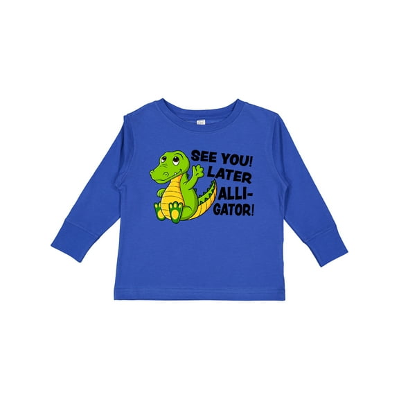 Inktastic See You Later Alligator Boys or Girls Long Sleeve Toddler T-Shirt
