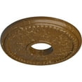 thumbnail image 3 of Ekena Millwork 13 7/8"OD x 3 3/4"ID x 1 1/4"P Tirana Ceiling Medallion (Fits Canopies up to 4 3/4"), Hand-Painted Smokey Topaz Crackle, 3 of 6