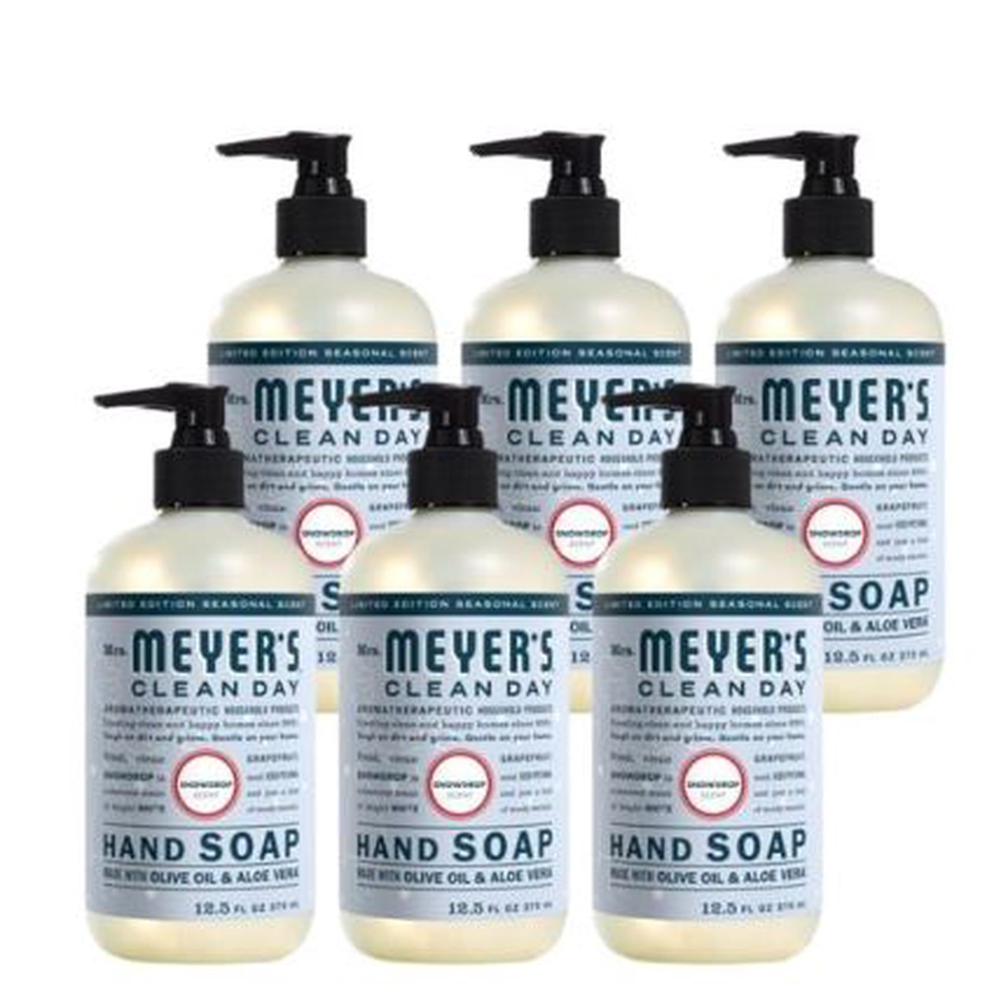 Mrs. Meyer's Liquid Hand Soap, Snow Drop, 12.5 OZ (Pack of 6)