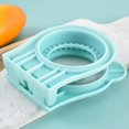 thumbnail image 5 of Uncrustable Sandwich Maker,Sandwiches Pocket Circle Shape 3.7Inch Sandwich Cutter and Sealer,Sandwich Cutter for Kids Breakfast and lunchboxes (Light Blue), 5 of 5