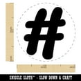 thumbnail image 2 of Hashtag Number Sign Self-Inking Rubber Stamp Ink Stamper - Brown Ink - Medium 1 Inch, 2 of 7