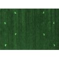 thumbnail image 1 of Ahgly Company Indoor Rectangle Abstract Emerald Green Contemporary Area Rugs, 2' x 5', 1 of 4