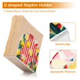 thumbnail image 5 of Yayeee Napkin Holder for Table Set of 2 Kitchen Paper Tissue Organization, Red Striped Lemon, 5 of 8
