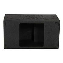 QPower QBOMB12VLSQ 12 Inch Side Ported Loudspeaker Cabinet, Black