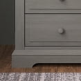 thumbnail image 6 of Child Craft Jordyn 2-Drawer Nightstand with Crowned Molding, Pine Wood Construction, Lunar Gray, 6 of 7