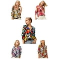 thumbnail image 6 of VAVONNE Women's Fashion Blouses, Long Sleeve Button Down Shirts (Mix Colors, XLarge), 6 of 7