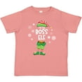 thumbnail image 3 of Inktastic Funny Christmas I'm the Boss Elf with Shoes and Hat Boys or Girls Toddler T-Shirt, 3 of 5