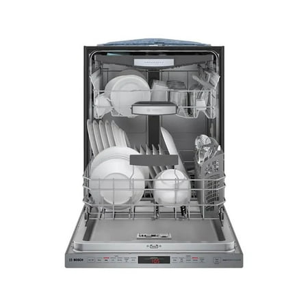 Bosch - 800 Series 24" Top Control Built-In Stainless Steel Tub Dishwasher with 3rd Rack and CrystalDry, 42 dBa - Stainless Steel