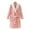 Pink, variant on LYMAYTER Flannel Robe Pajamas for Kids Girls Boys Toddler Solid color Loungewear Bathrobe Youth Fall Winter Warm Robe 5-15 Years