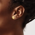 thumbnail image 3 of 14K Gold Polished Post Earrings H1020 (10mm X 10mm), 3 of 4